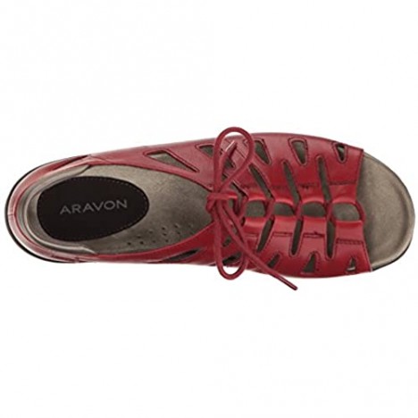 Aravon Women's Bromly Ghillie Flat Sandal