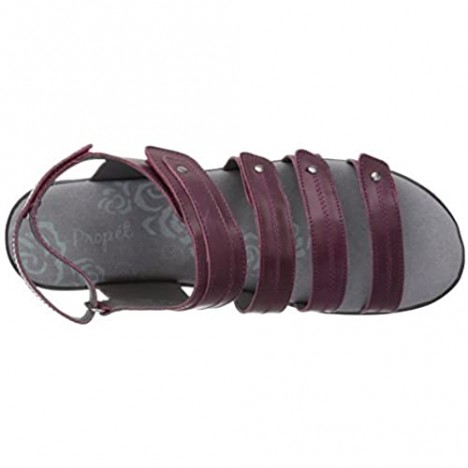 Propet Women's Aurora Sandal plum 6.5 Medium US