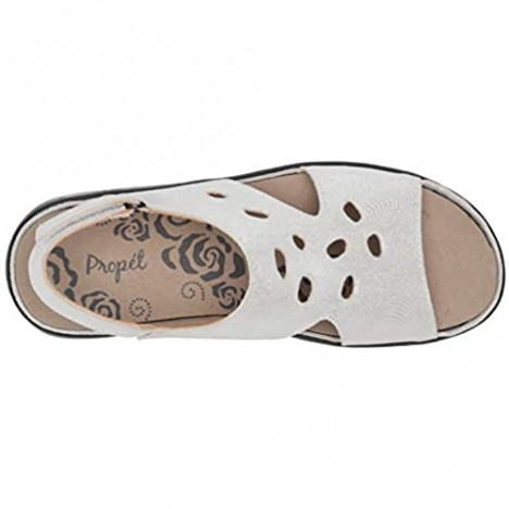 Propet Women's Gabbie Sandal Silver 11 X-Wide