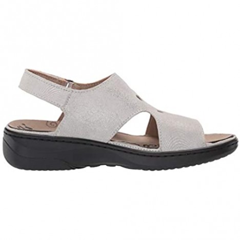 Propet Women's Gabbie Sandal Silver 11 X-Wide