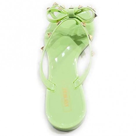 Women's Jelly Flip Flop Sandals Pistachio