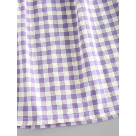 ZAFUL Plaid Pattern Mini Slip Dress