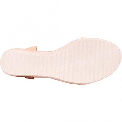 Cambridge Select Women's Open Toe Chunky Espadrille Platform Wedge Sandal