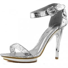 Celeste Women's High Heel Platform Open Peep Toe Ankle Strap Buckle Evening Dress Sandals Fashion Shoes