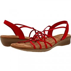 Impo Reddy Stretch Wedge Sandal with Memory Foam