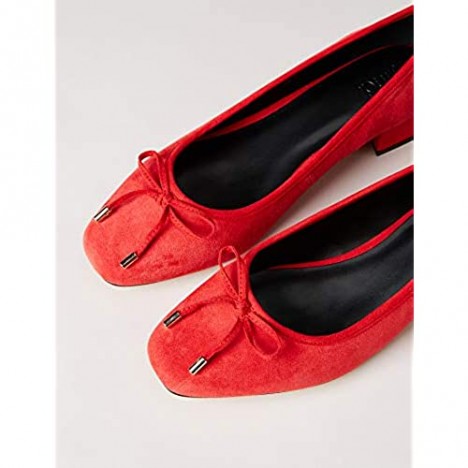 Brand - find. Mini Heel Leather Ballet Women’s Closed-Toe Pumps