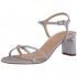 Jewel Badgley Mischka Women's Ornamented Sandal Heeled Silver 8