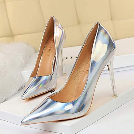 Paul Kevin Patent Leather Women Sexy Party High Heels Office Ladies Work Pumps Wedding Bridal Shoes