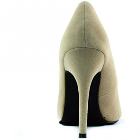 Women's Platform Stilettos High Heel Faux Suede Sexy Pointy Toe Pumps Fashion Shoes