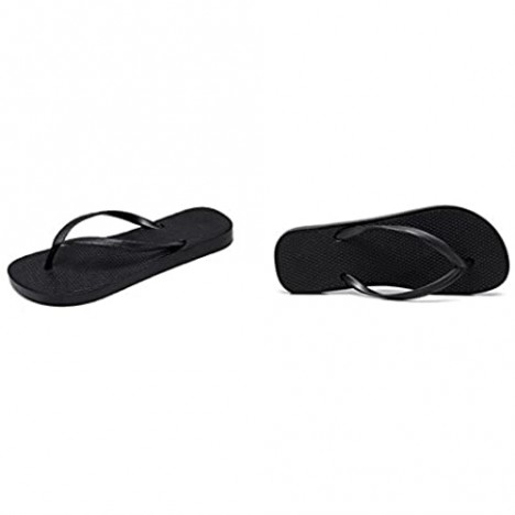 HRFEER Unisex Flip Flops Sandal for Women/Men Antiskid Flat Bottom Bathroom Beach Shoes Shock Absorption Slipper