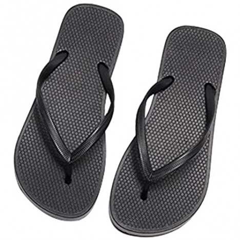 HRFEER Unisex Flip Flops Sandal for Women/Men Antiskid Flat Bottom Bathroom Beach Shoes Shock Absorption Slipper