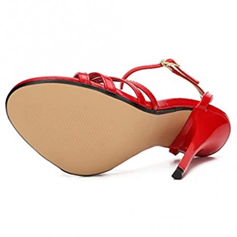 MAIERNISI JESSI Unisex Men's Women's Ankle Strap Slingback Stiletto High Heel Dress Sandals
