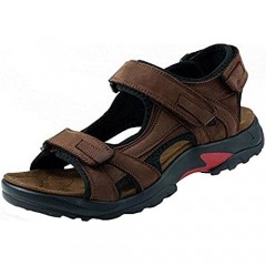 PPXID Men's Leather Big Size Strap Gladiator Sandals Sandbeach Shoes