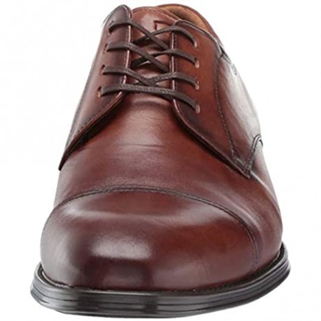 Florsheim Men's Allis Comfortech Cap Toe Oxford Dress Shoe Cognac 8 W US