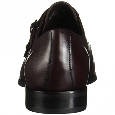 MARC JOSEPH NEW YORK Men's Leather Double Monk Dress Shoe Oxford Wine Nappa 11 M US
