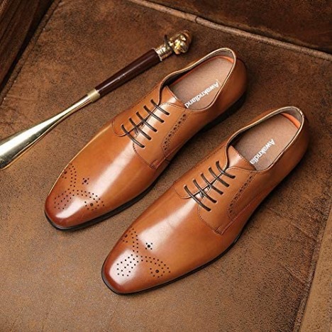 Oxford Dress Shoes for Men - Business Lace up Oxfords Shoes Casual Formal Shoes