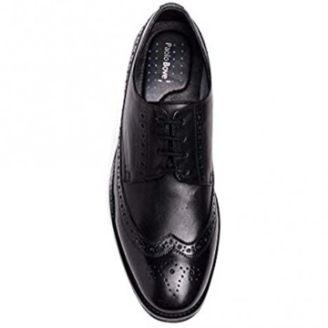 Paolo Bove Mens Wingtip Oxford Florenza Comfort Leather Dress Shoe