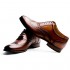R.PRINCE Men's Oxford Shoes Genuine Leather Dress Shoes Cap Toe Lace Up