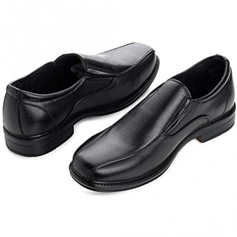 Alpine Swiss Mens Dress Shoes Leather Lined Slip on Loafers