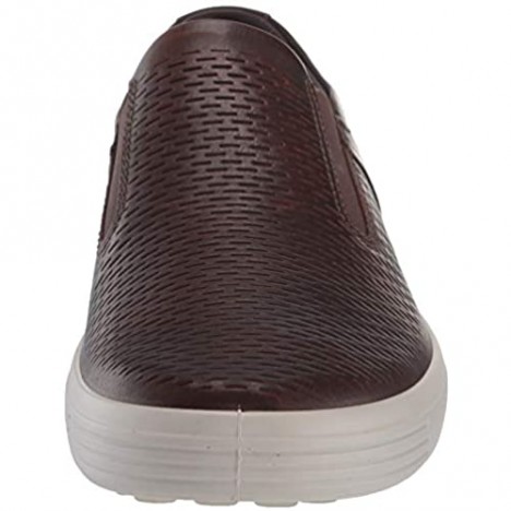 ECCO Men's Soft 7 Premium Slip-On Sneaker Cognac 7-7. 5