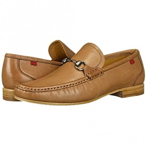 MARC JOSEPH NEW YORK Mens Gold Collection Leather Sole Buckle Loafer Tan Nappa 6 M US