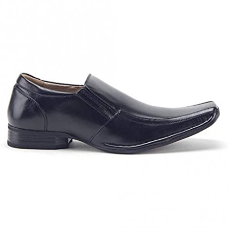Men's 99374 Slip On Square Toe Classic Loafers Dress Shoes