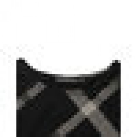 Irregular plaid stripe patchwork sleeveless vintage maxi dress Sal