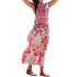 Women sleeveless beach holiday floral vintage long maxi dress Sal