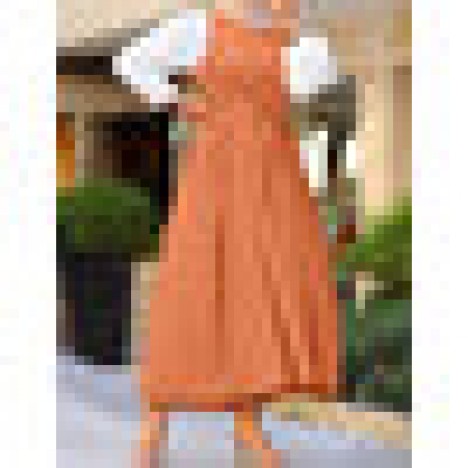 Women sleeveless solid color belted a-line casual loose slip maxi dress Sal