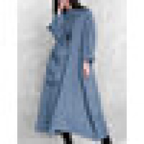 Women solid color pocket elegant ankle length maxi dress Sal