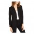 Alfani Womens Split Hem Suit Seperate Blazer Black S
