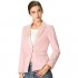 Allegra K Women's Casual Notched Lapel Elegant Work Office Blazer Jacket
