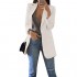 FLITAY Womens Long Sleeve Solid Color Blazer Open Front Work Loose Blazer Jacket