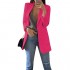 GRASWE Women's Casual Long Sleeve Blazer Jacket Plus Size Work Blazer Suit