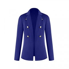 iClosam Women's Long Sleeve Open Front Buttons Lightweight Work Office Blazer Cardigan Jacket