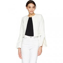 James Jeans Women's Cara Slit Sleeve Tailored Jacket in Ivory