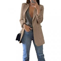 jntworld Women Ladies Long Sleeve Slim Blazer Suit Coat Work Jacket Casual Top Size 6-20