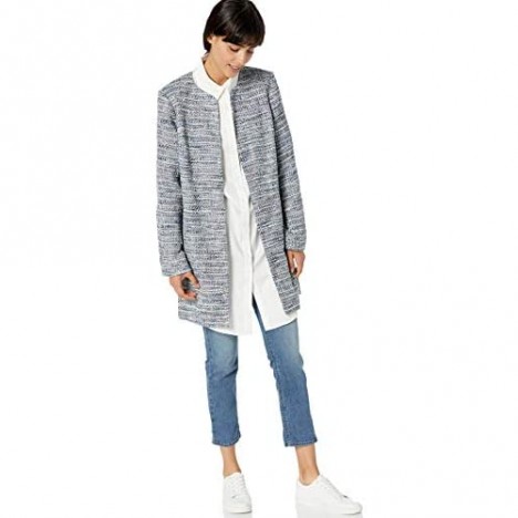 Karl Lagerfeld Paris Women's Long Sleeve Tweed Topper Jacket