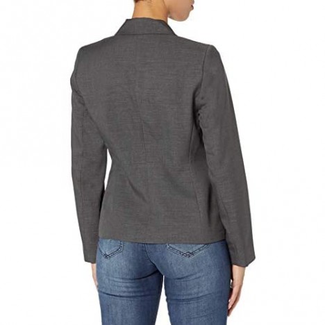Kasper Women's Crepe 1 Button Jacket with Pockets