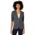 Majestic Filatures Women's Cotton/Cashmere Long Sleeve 1-Button Blazer W/ 2 Pockets