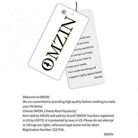 OMZIN Women's Long Sleeve Lapel Pockets Blazer Open Front Office Jacket