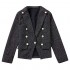ROSHA UNIQUE Women's Open Front Business Casual Pocket Blazer with Button Closure Jacket for Women