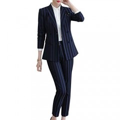 Women's 2 Piece Blazer Pant Suits Long Sleeve Business Suits for Women Work Blazer Pantsuits