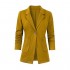Women's Casual Blazer Long Sleeve Solid Color Button Slim Fit Office Jacket Suit for Women S-XXL