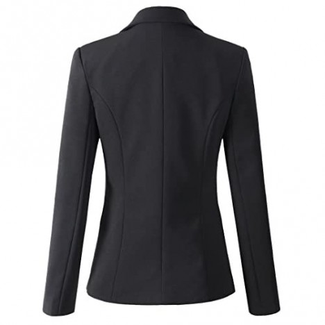 Women's Formal One Button Boyfriend Blazer Jacket