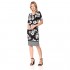 Adrianna Papell Women's Cowl Neckline Suited Floral Sheath Dress