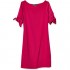 Donna Ricco Women's Elbow-Sleeve Crepe Shift Dress