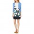Jessica Howard Women's Floral Shift Dress with Matching Sweater