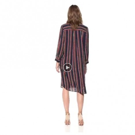 Velvet by Graham & Spencer Women's Pero School Stripe Challis Dress
