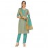 Indian Pakistani Women's Salwar Kameez Cotton Art Silk Woven Suit with Silk Dupatta | Unstitched Dress